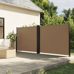 VIDAXL Auvent lateral retractable taupe 160x1200 cm
