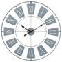 Voir la diapositive 1 : ATMOSPHERA Pendule Murale  Métal  76cm Gris Clair