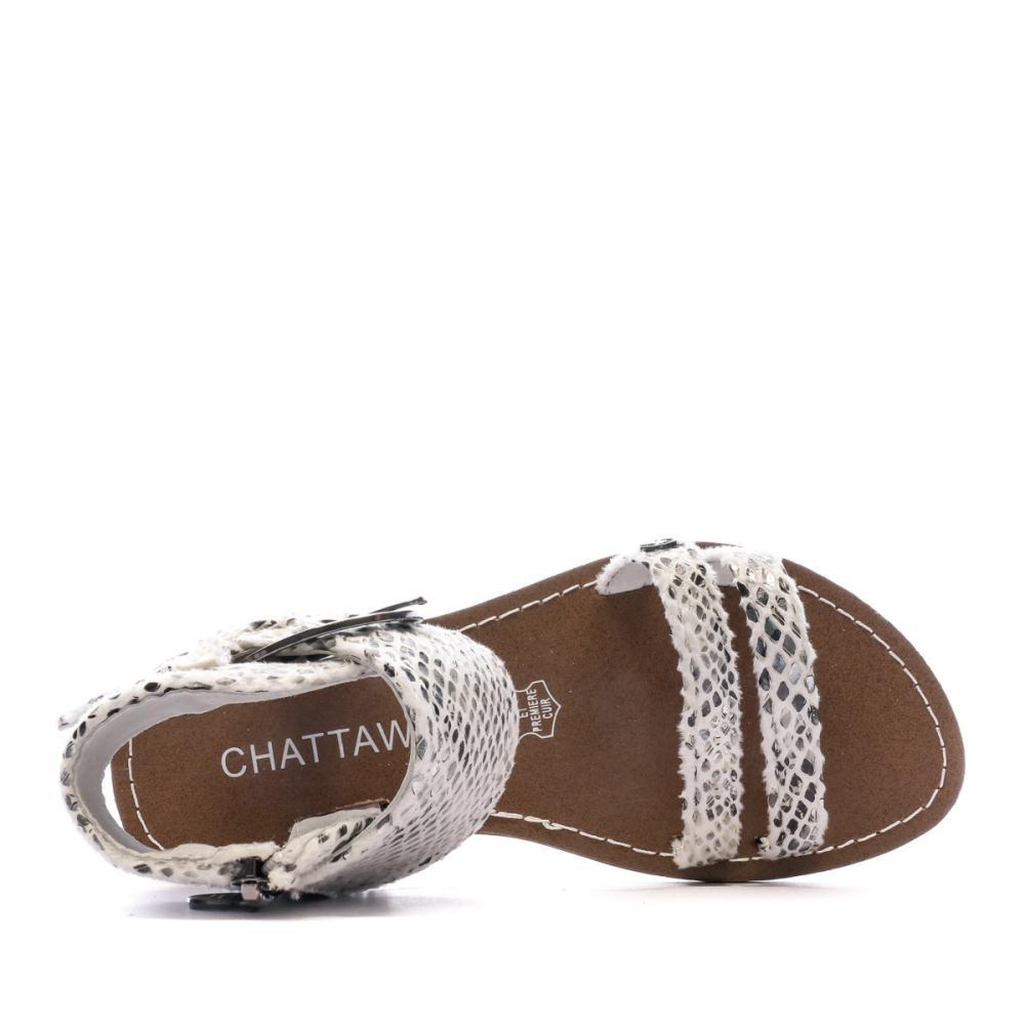 Voir la diapositive 4 : CHATTAWAK Sandales Blanches Fille Chattawak Pacome