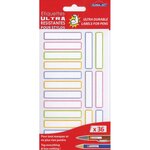 GLOBAL GIFT 36 étiquettes plastifiées - Couleurs pastels - Ultra-résistantes