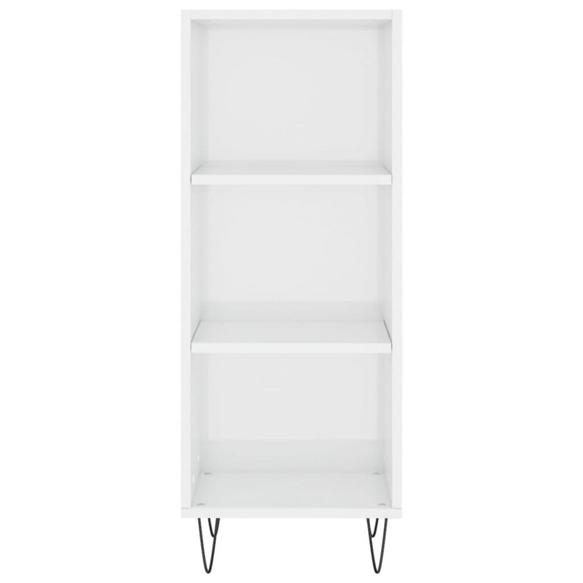 VIDAXL Buffet blanc brillant 34,5x32,5x90 cm bois d'ingenierie