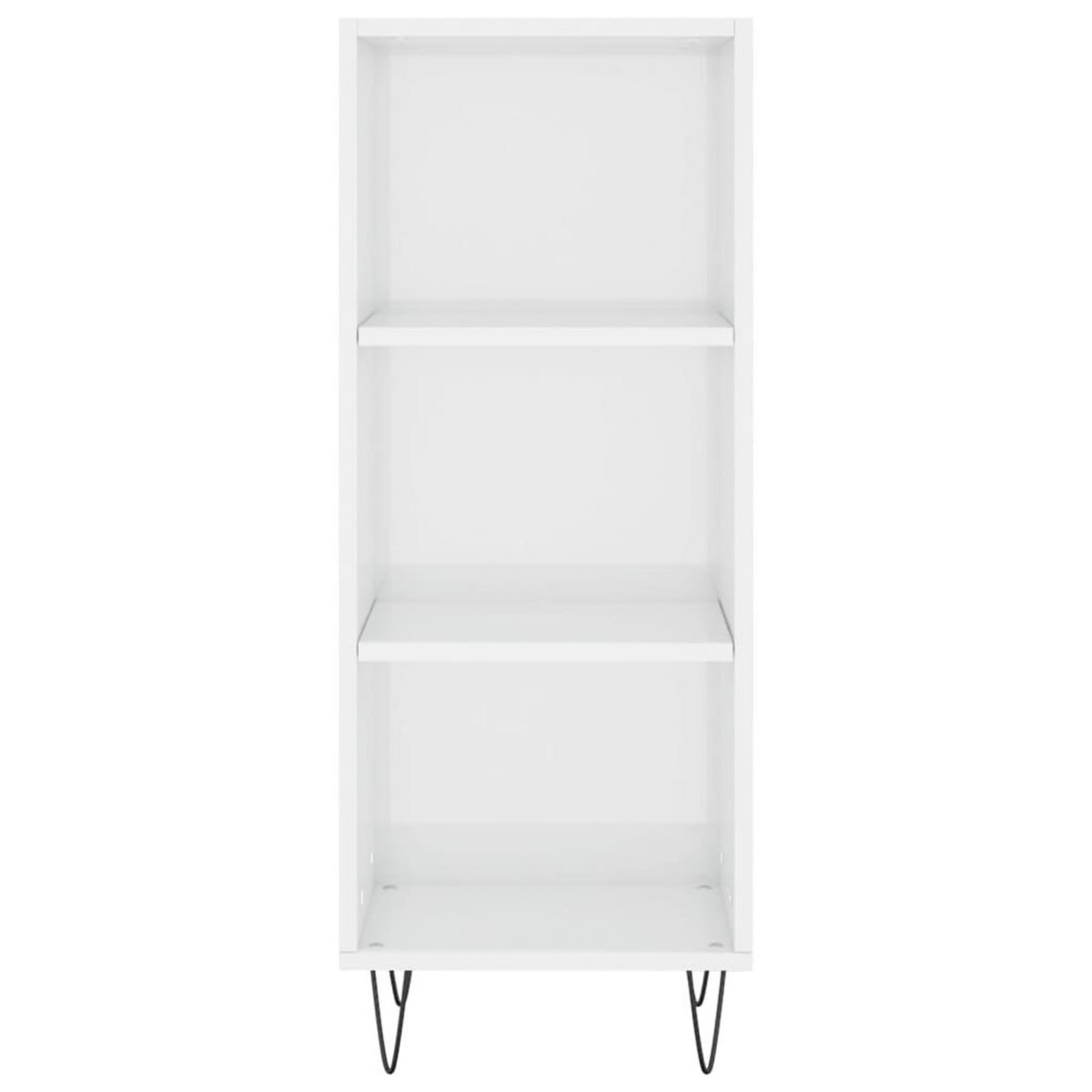 VIDAXL Buffet blanc brillant 34,5x32,5x90 cm bois d'ingenierie