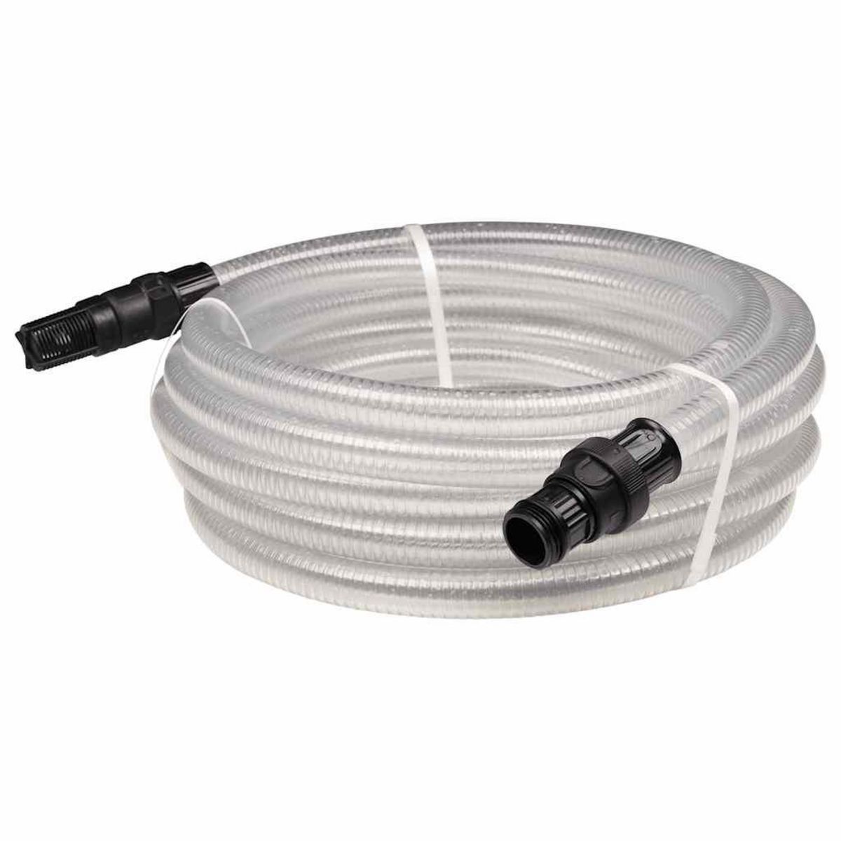 VIDAXL Tuyau d'aspiration avec raccords en PVC transparent 1  10 m PVC