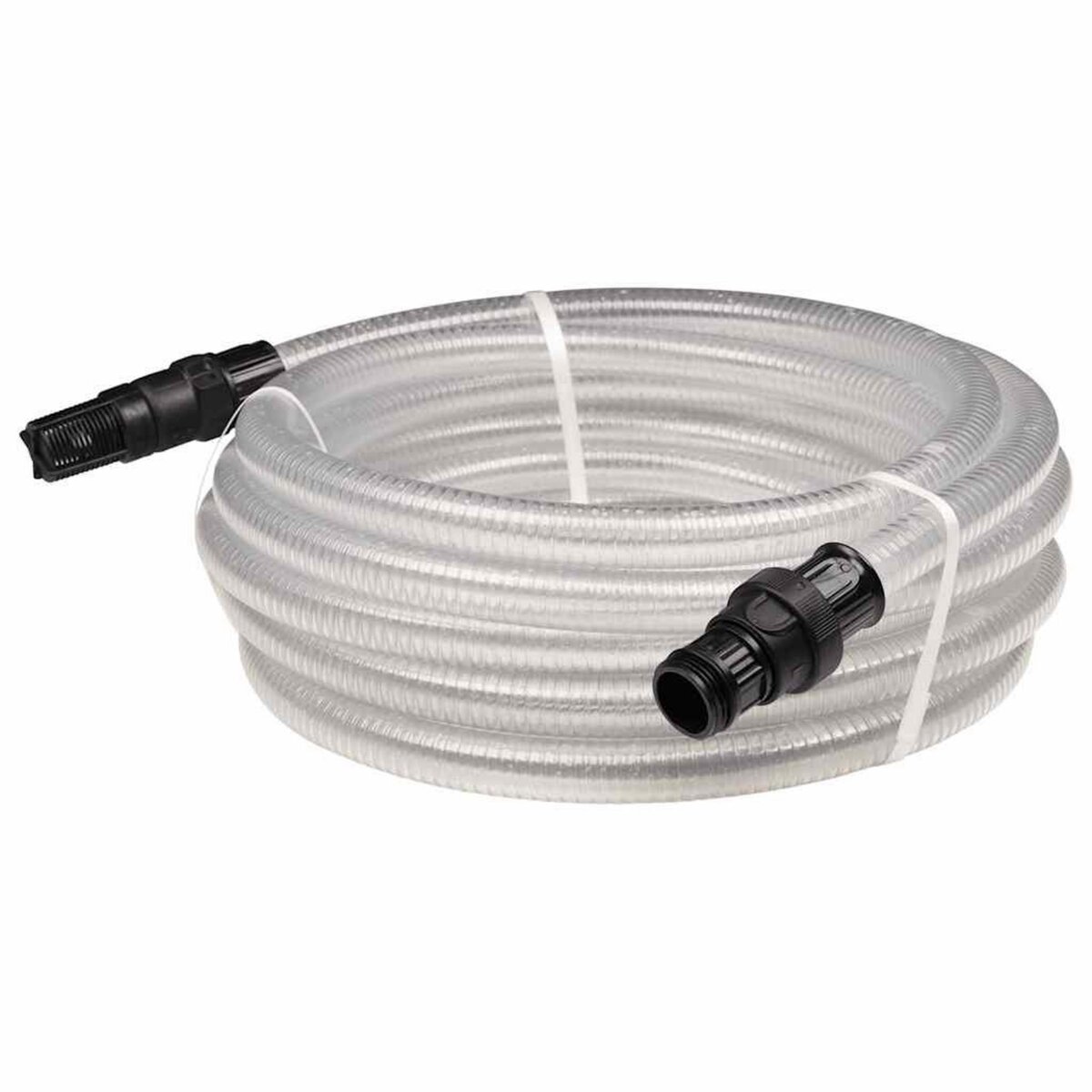 VIDAXL Tuyau d'aspiration avec raccords en PVC transparent 1  10 m PVC