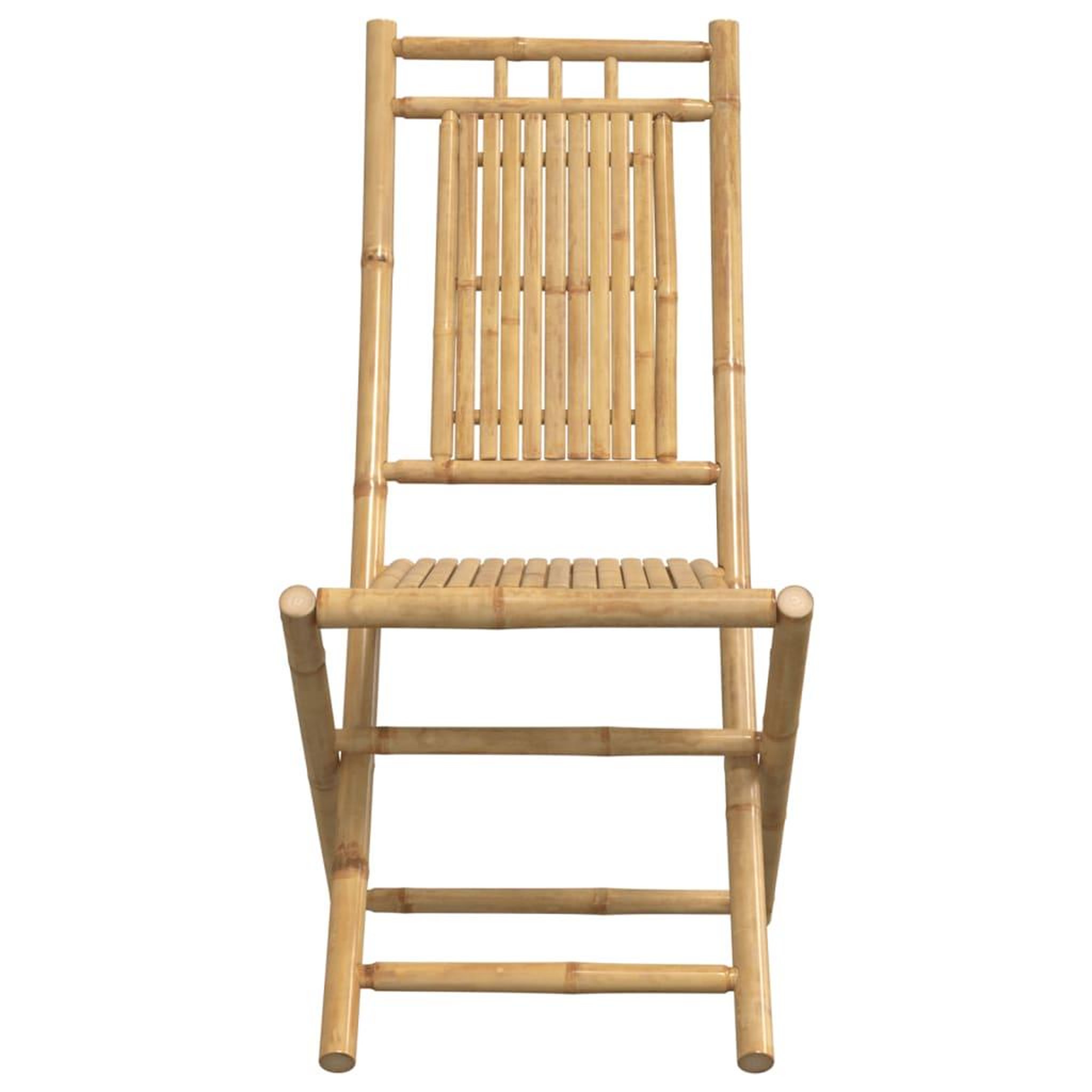 Voir la diapositive 5 : VIDAXL Chaises pliables de jardin lot de 6 46x66x99 cm bambou