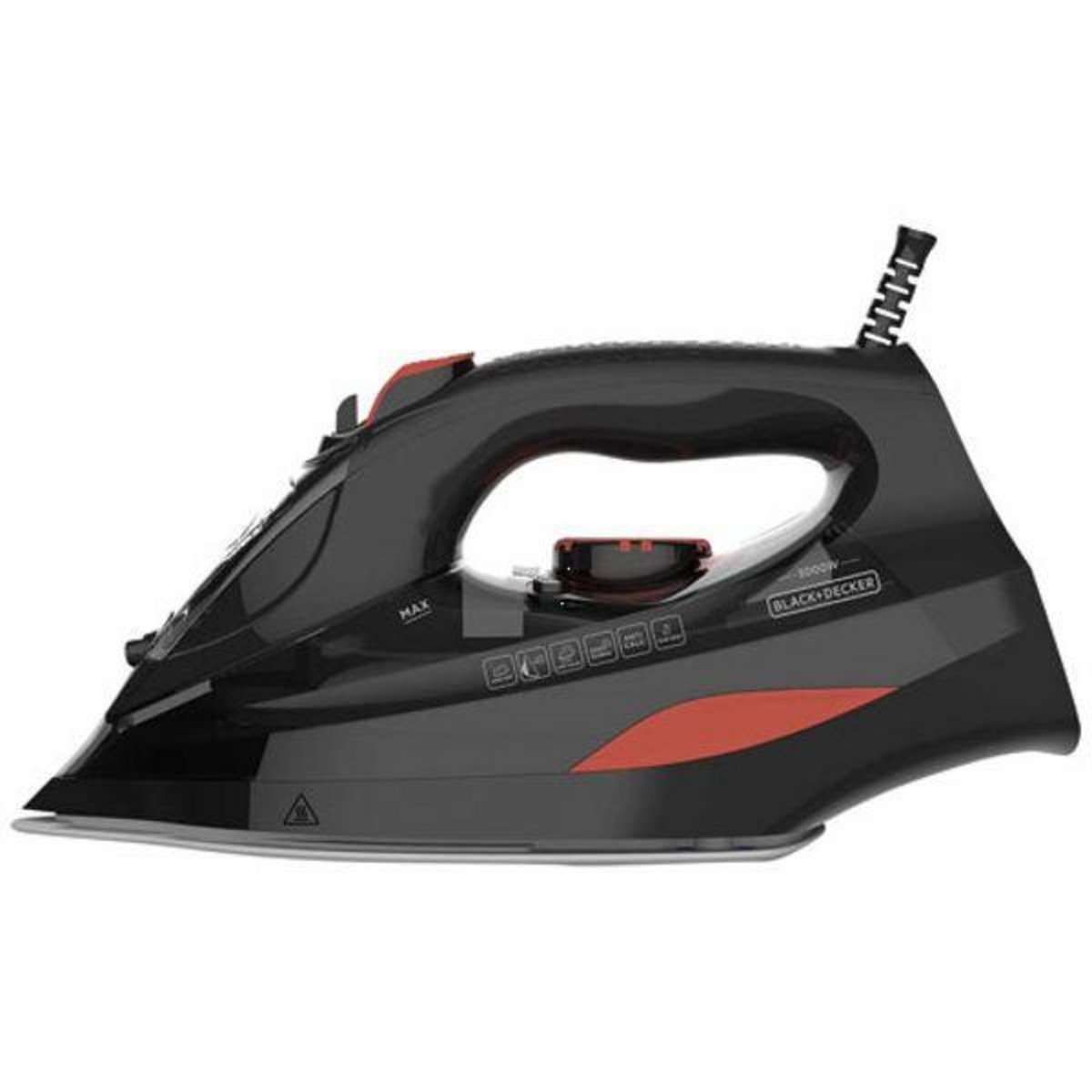 Black et Decker Fer à repasser vapeur 3000w 45g/min noir et rouge - BXIR3000E