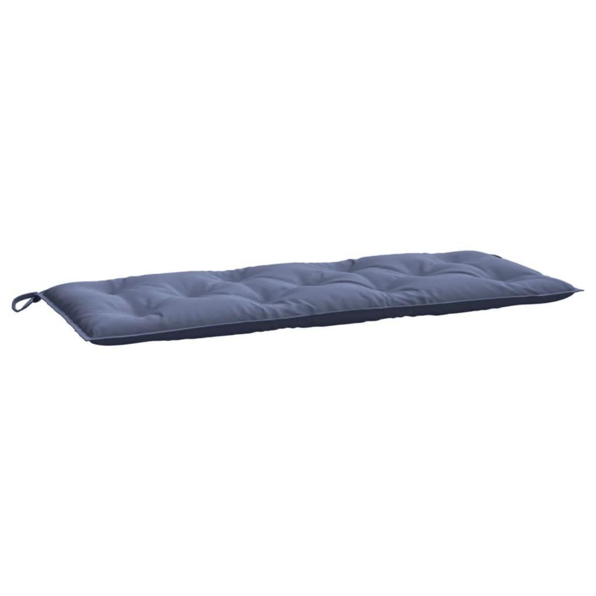 VIDAXL Coussins de banc de jardin lot de 2 bleu marine 120x50x7 cm