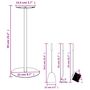 Voir la diapositive 6 : VIDAXL Set d'outils de cheminee 4 pcs 22x59 cm acier