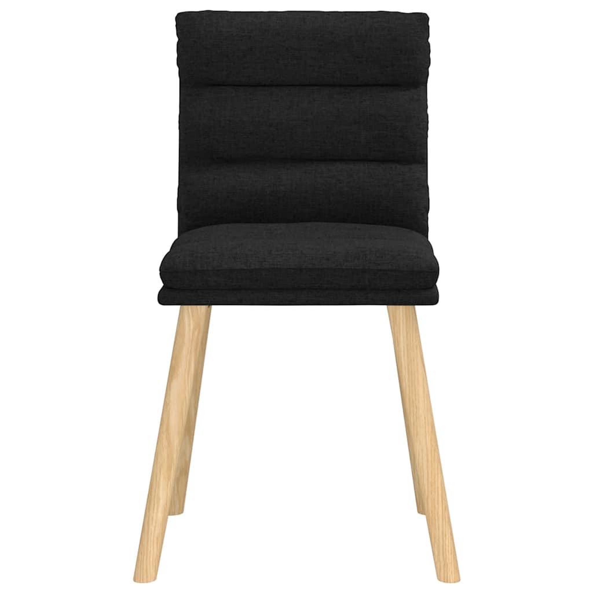 Voir la diapositive 4 : VIDAXL Chaises a manger lot de 2 noir tissu