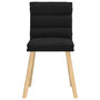 Voir la diapositive 4 : VIDAXL Chaises a manger lot de 2 noir tissu