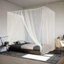 Voir la diapositive 3 : VIDAXL Moustiquaire suspendue 156 maille blanc 220x180x180 cm