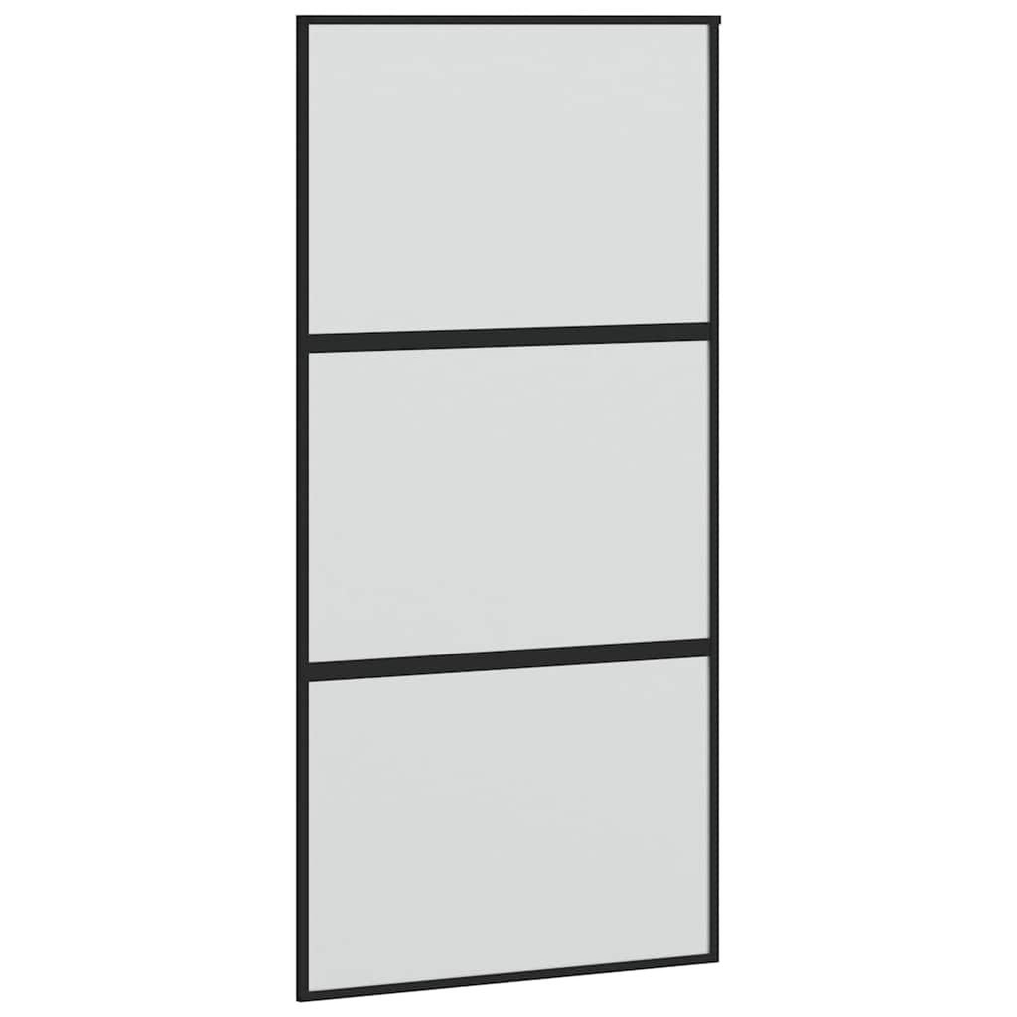 Voir la diapositive 5 : VIDAXL Porte coulissante avec kit de quincaillerie noir 102,5x205 cm
