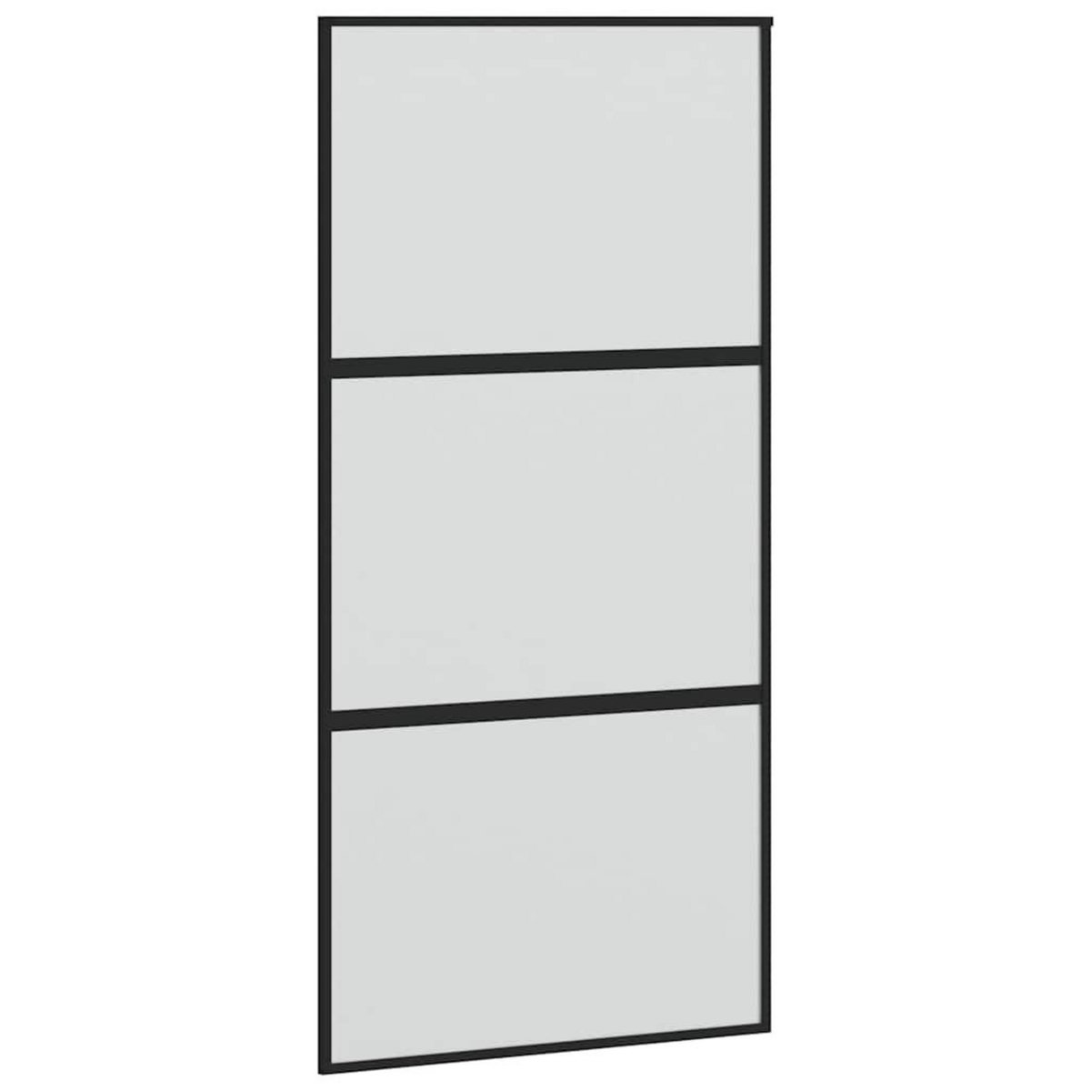 VIDAXL Porte coulissante avec kit de quincaillerie noir 102,5x205 cm