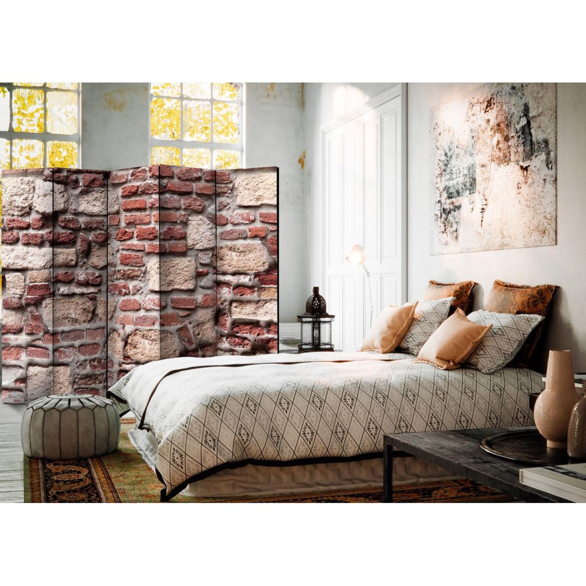 Voir la diapositive 2 : Paris Prix Paravent 5 volets  vintage wall  172x225cm