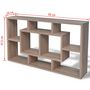 Voir la diapositive 6 : VIDAXL Etagere murale 8 compartiments Couleur de chene