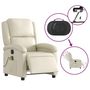 Voir la diapositive 6 : VIDAXL Fauteuil de massage inclinable électrique crème similicuir