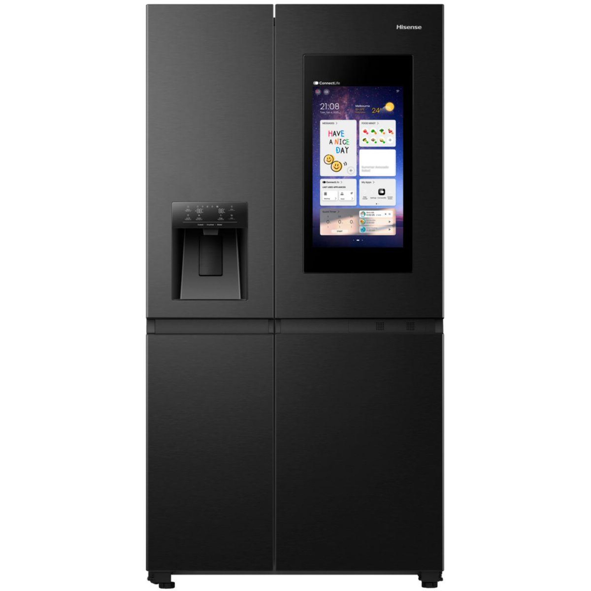 Hisense Réfrigérateur américain rs9p628gpfe smart screen