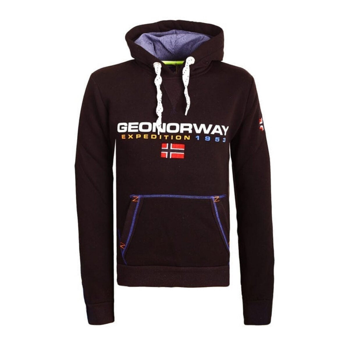 GEOGRAPHICAL NORWAY Sweat Noir Homme Geographical Norway Golivier