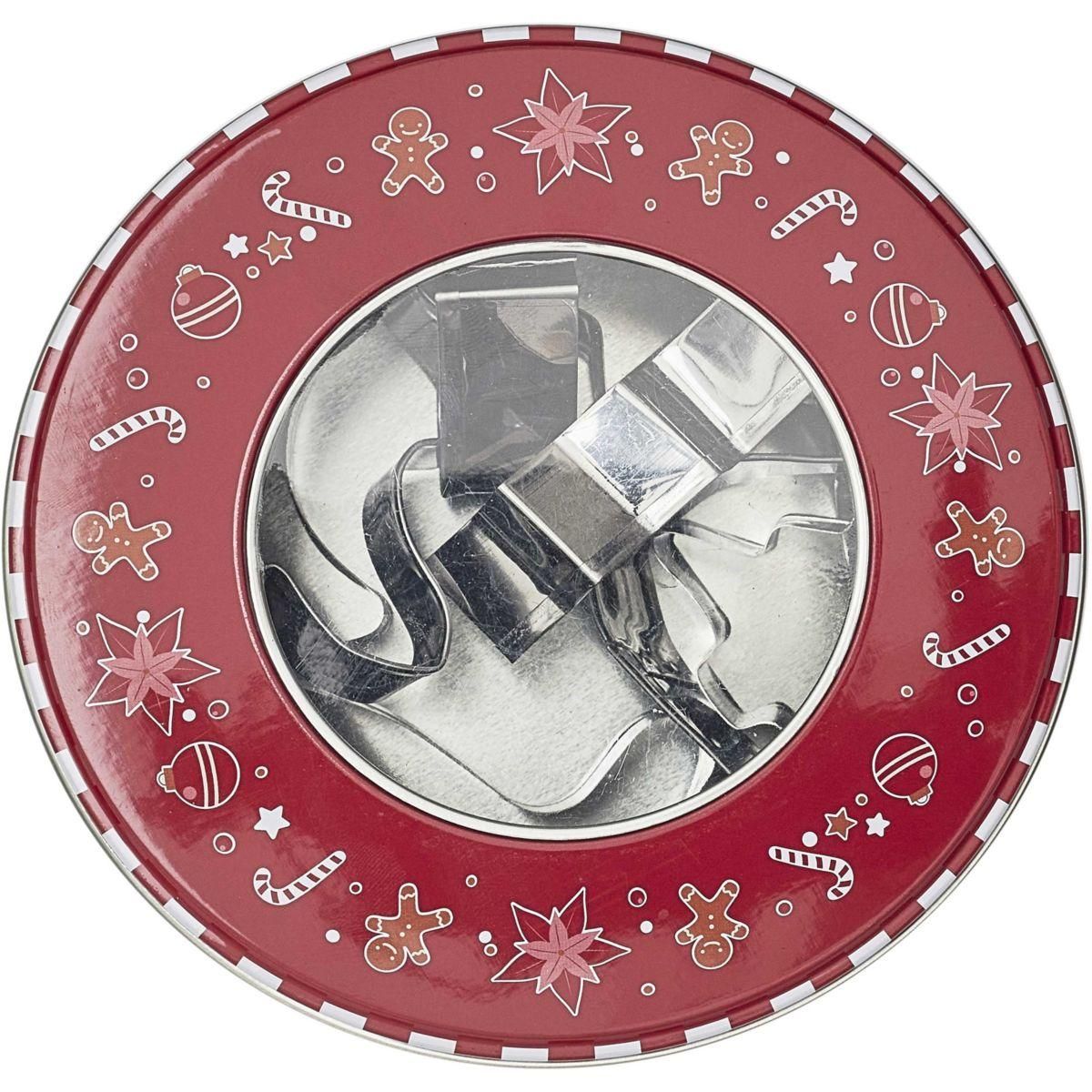 The Home Deco Factory Emporte pièces Noel x10 boite metal