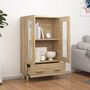 Voir la diapositive 3 : VIDAXL Buffet haut Chene sonoma 70x31x115 cm Bois d'ingenierie