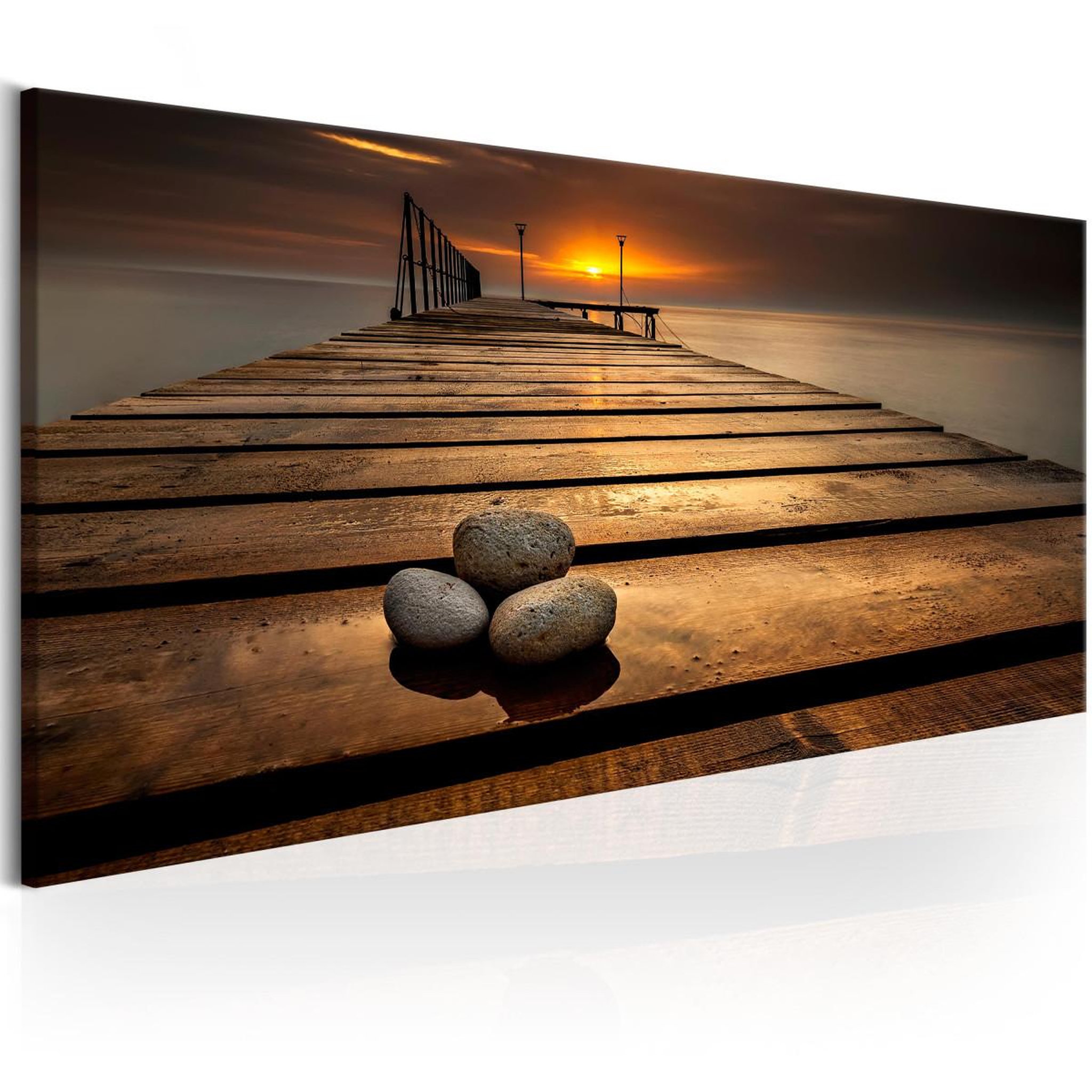 Voir la diapositive 1 : Paris Prix Tableau imprimé  stones on the pier