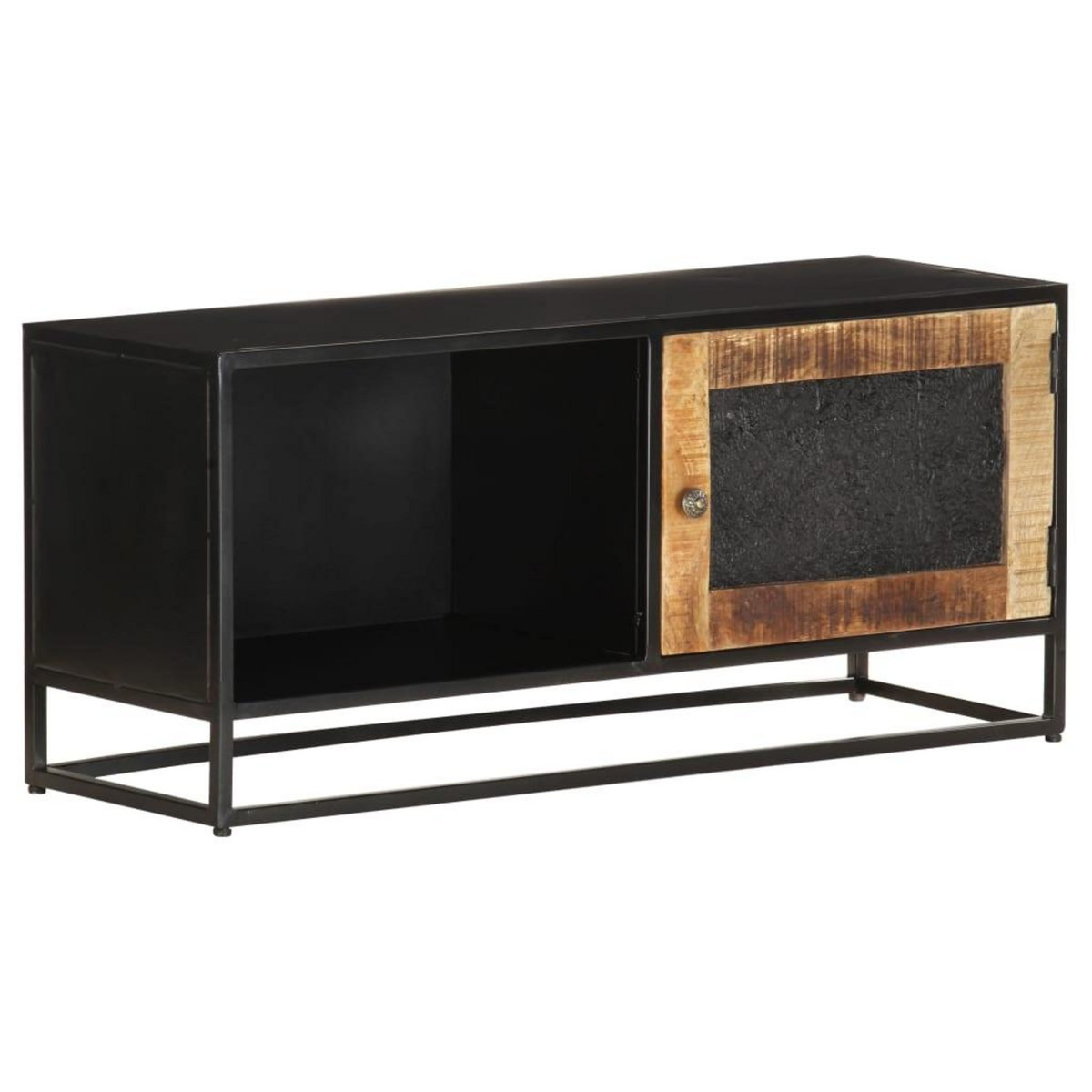 VIDAXL Meuble TV 90x30x40 cm Bois de manguier brut