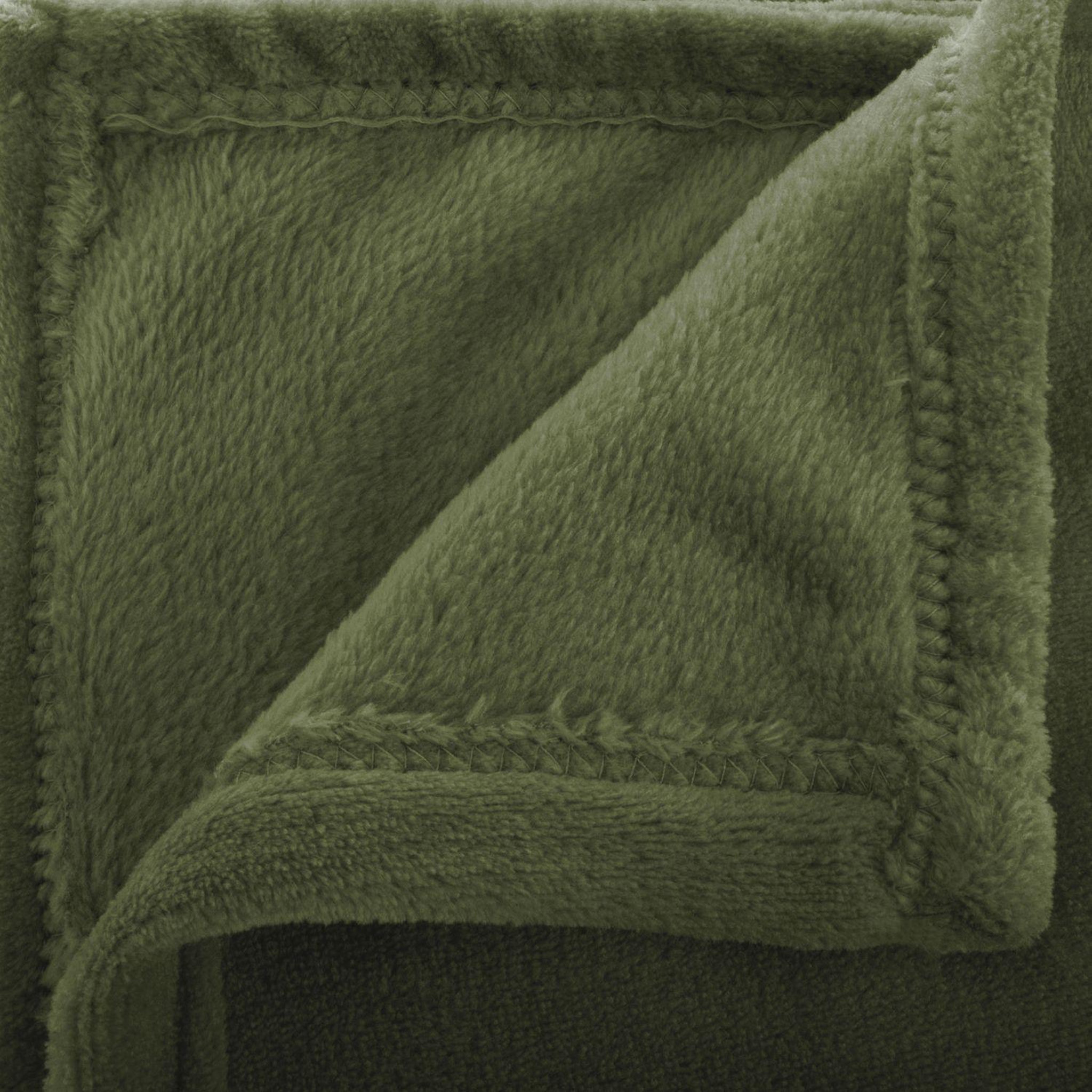 Voir la diapositive 2 : ATMOSPHERA Grand Plaid en flanelle uni