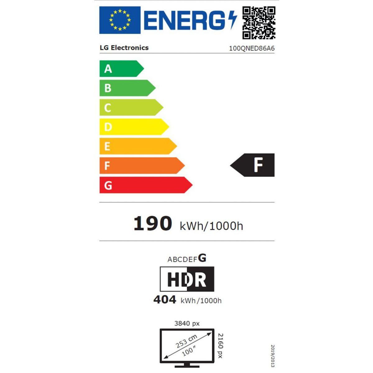 LG TV LED 100QNED86A 2025 (253cm)