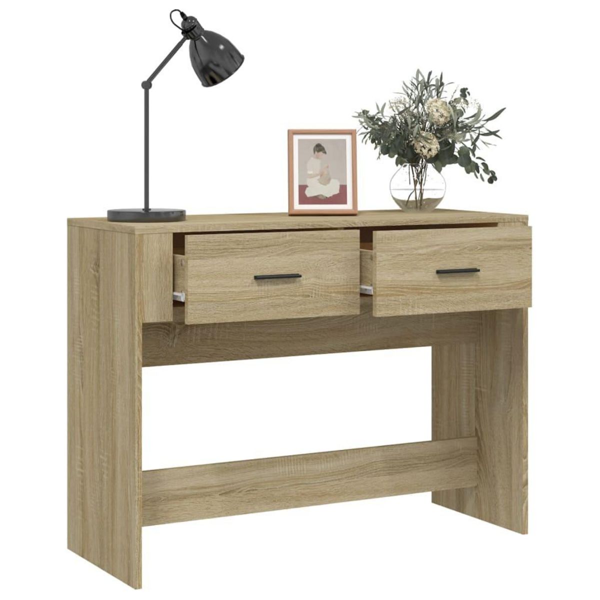 VIDAXL Table console Chene sonoma 100x39x75 cm Bois d'ingenierie