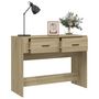 Voir la diapositive 5 : VIDAXL Table console Chene sonoma 100x39x75 cm Bois d'ingenierie