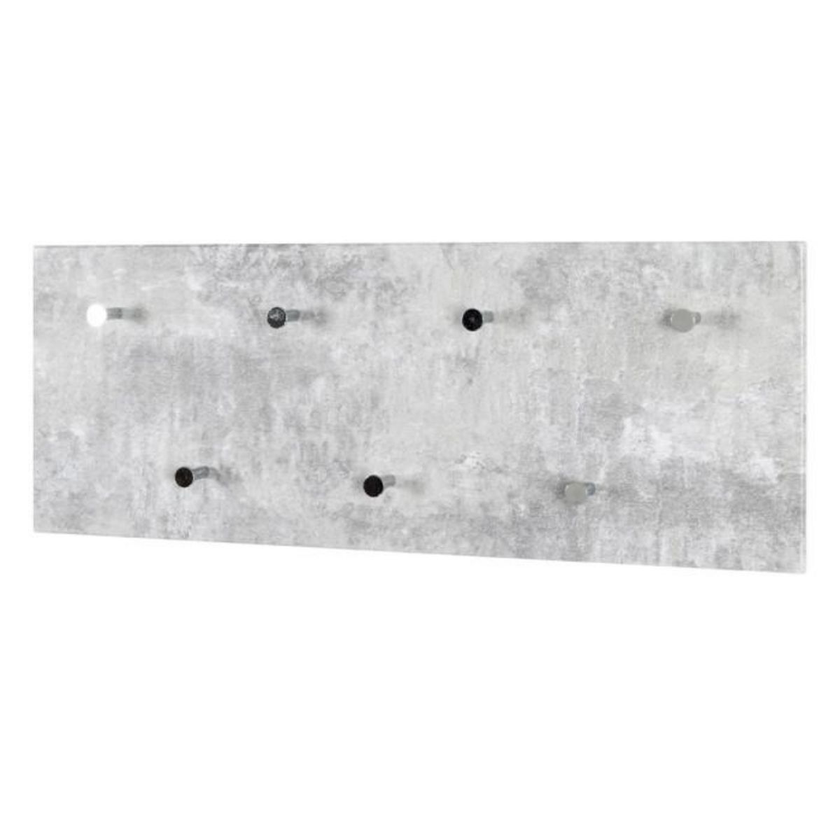 Paris Prix Patère Murale 7 Crochets Déco  Béton  80cm Gris