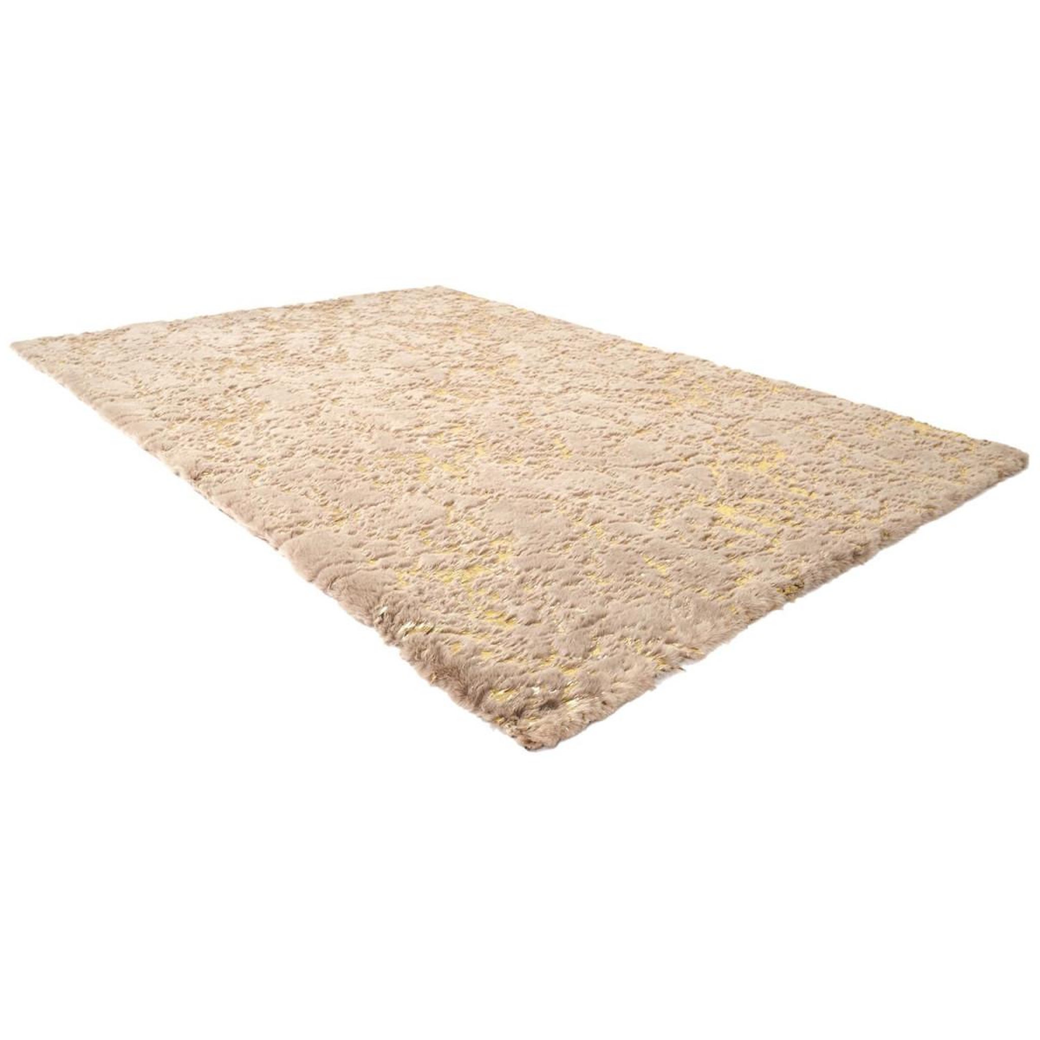 Voir la diapositive 3 : The Home Deco Factory Tapis Imitation Fourrure  Negrada  120x170cm Taupe