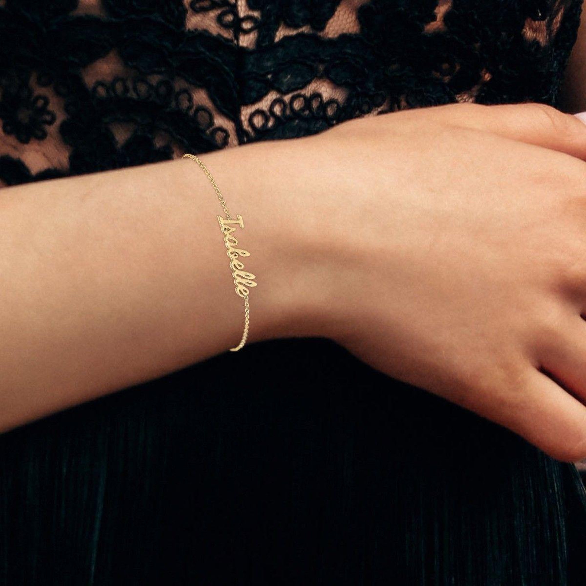Voir la diapositive 2 : SC CRYSTAL Isabelle - Bracelet prénom