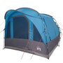 Voir la diapositive 2 : VIDAXL Tente de camping tunnel 3 personnes bleu impermeable