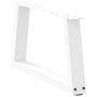 Voir la diapositive 4 : VIDAXL Pieds de table a manger forme V 2pcs blanc 50x(30-31,3)cm acier