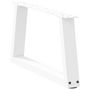 Voir la diapositive 4 : VIDAXL Pieds de table a manger forme V 2pcs blanc 50x(30-31,3)cm acier