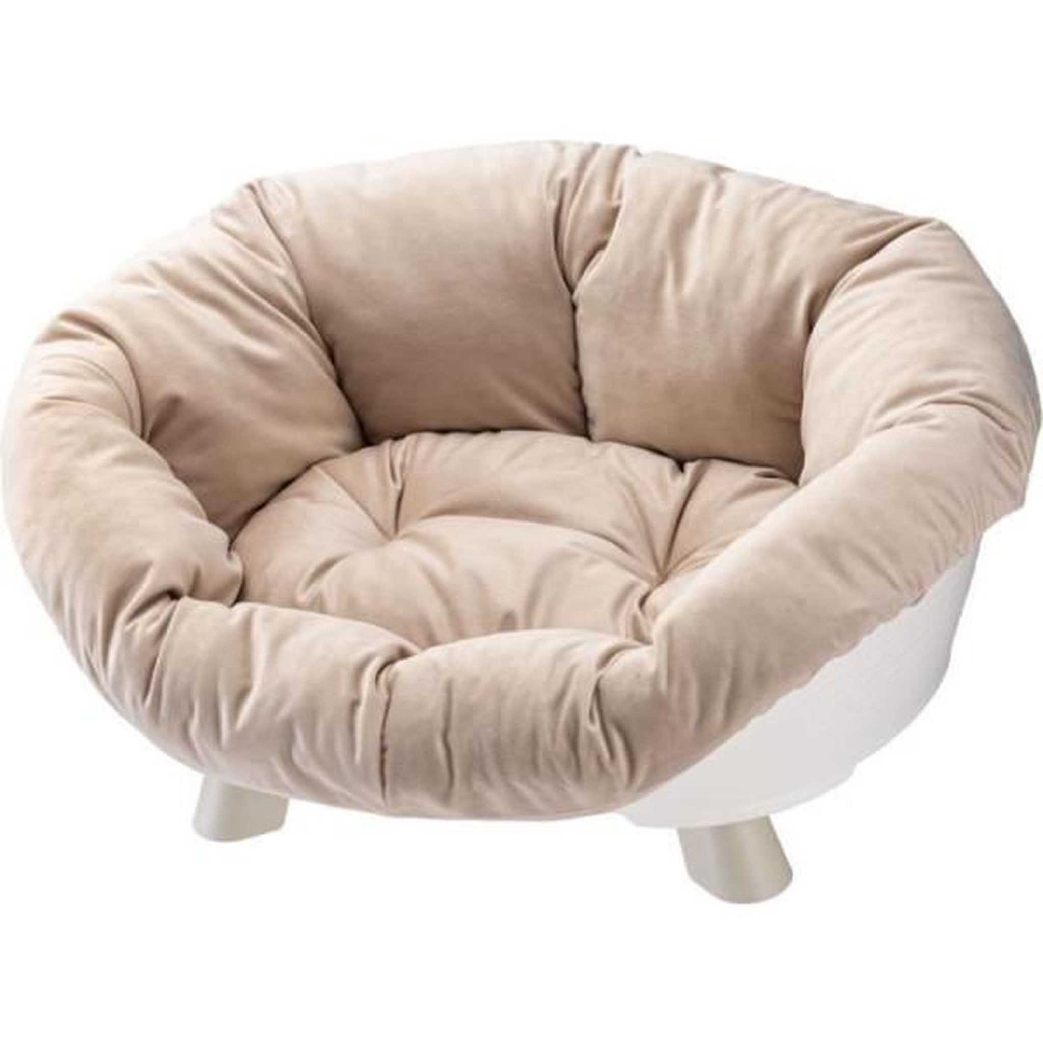 Voir la diapositive 5 : Ferplast Corbeille - FERPLAST - SOFA THRONE 4 - Avec coussin - Blanc