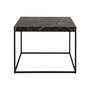 Voir la diapositive 2 : LISA DESIGN Alamosa - table basse - effet marbre noir - 60 cm