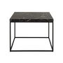 Voir la diapositive 2 : LISA DESIGN Alamosa - table basse - effet marbre noir - 60 cm