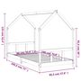 Voir la diapositive 6 : VIDAXL Cadre de lit pour enfants blanc 90x190 cm bois de pin massif