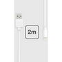 Voir la diapositive 3 : ESSENTIEL B Câble Lightning vers USB 2M certifié Apple Blanc