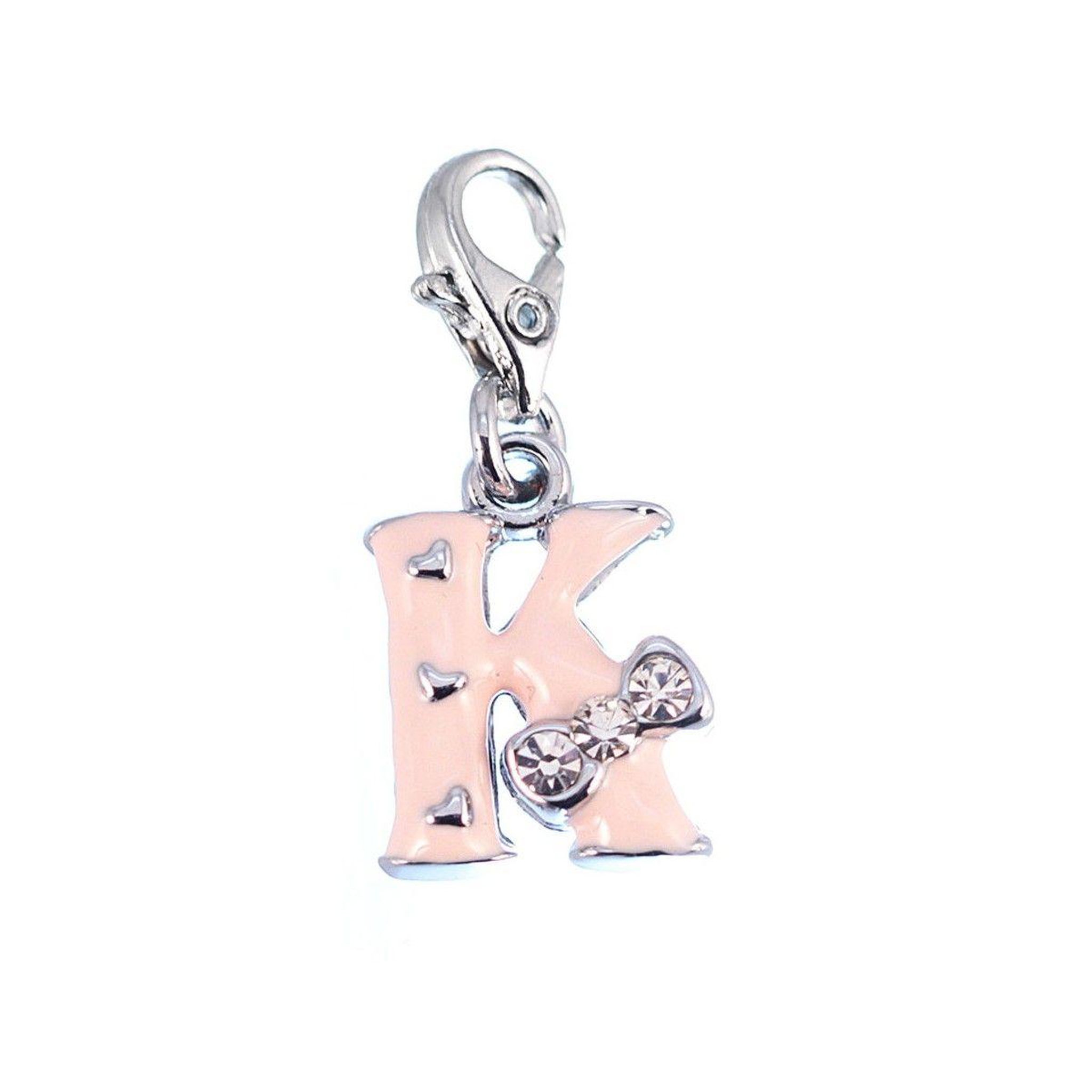 SC CRYSTAL Charm Lettre K rose SC Crystal
