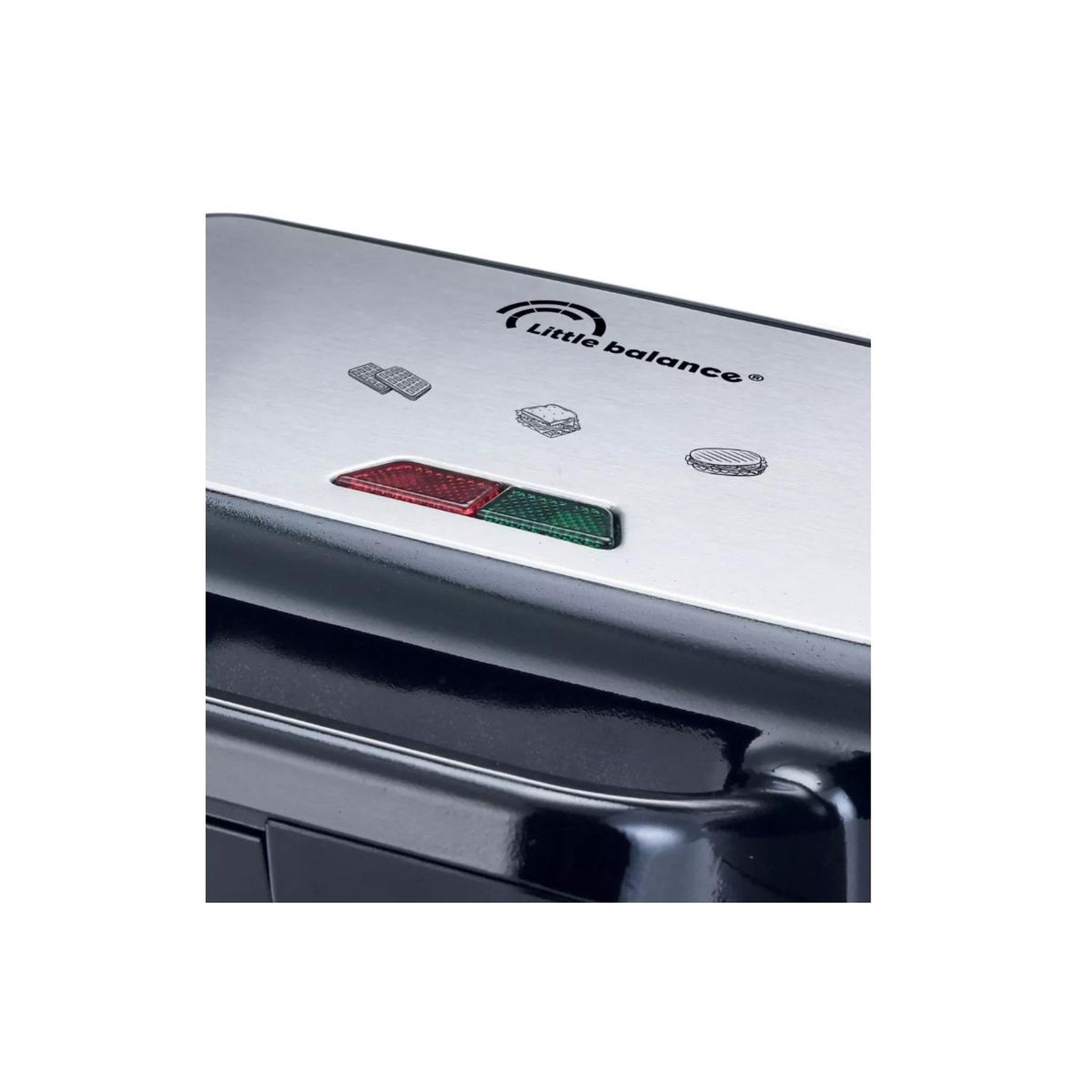 Voir la diapositive 3 : LITTLE BALANCE Gaufrier multifonction 1200w noir - 8368