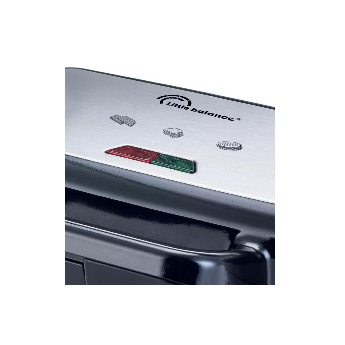 LITTLE BALANCE Gaufrier multifonction 1200w noir - 8368