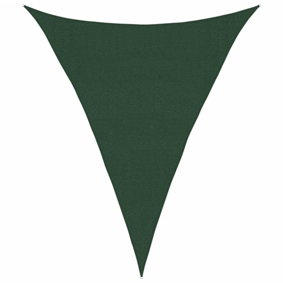 VIDAXL Voile d'ombrage 160 g/m^2 Vert fonce 3x4x4 m PEHD