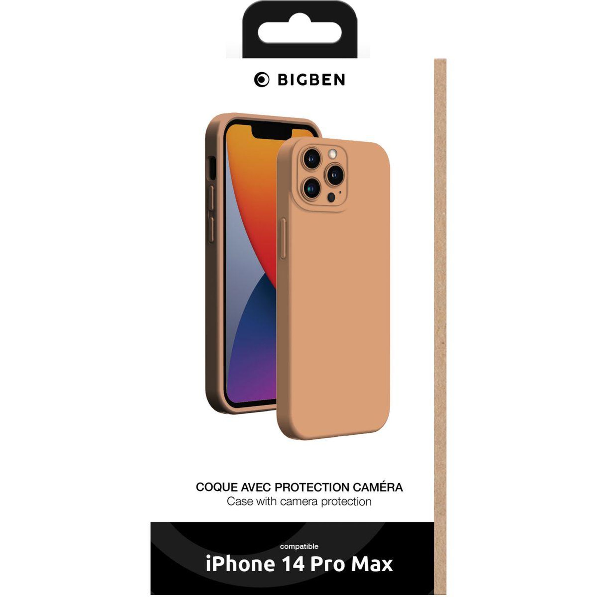 Voir la diapositive 2 : Bigben Connected Coque iPhone 14 Pro Max full protection rose