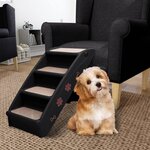 VIDAXL Escaliers pliables pour chiens Noir 62x40x49,5 cm