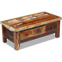 Voir la diapositive 5 : VIDAXL Table basse a tiroirs Bois de recuperation 90x45x35 cm
