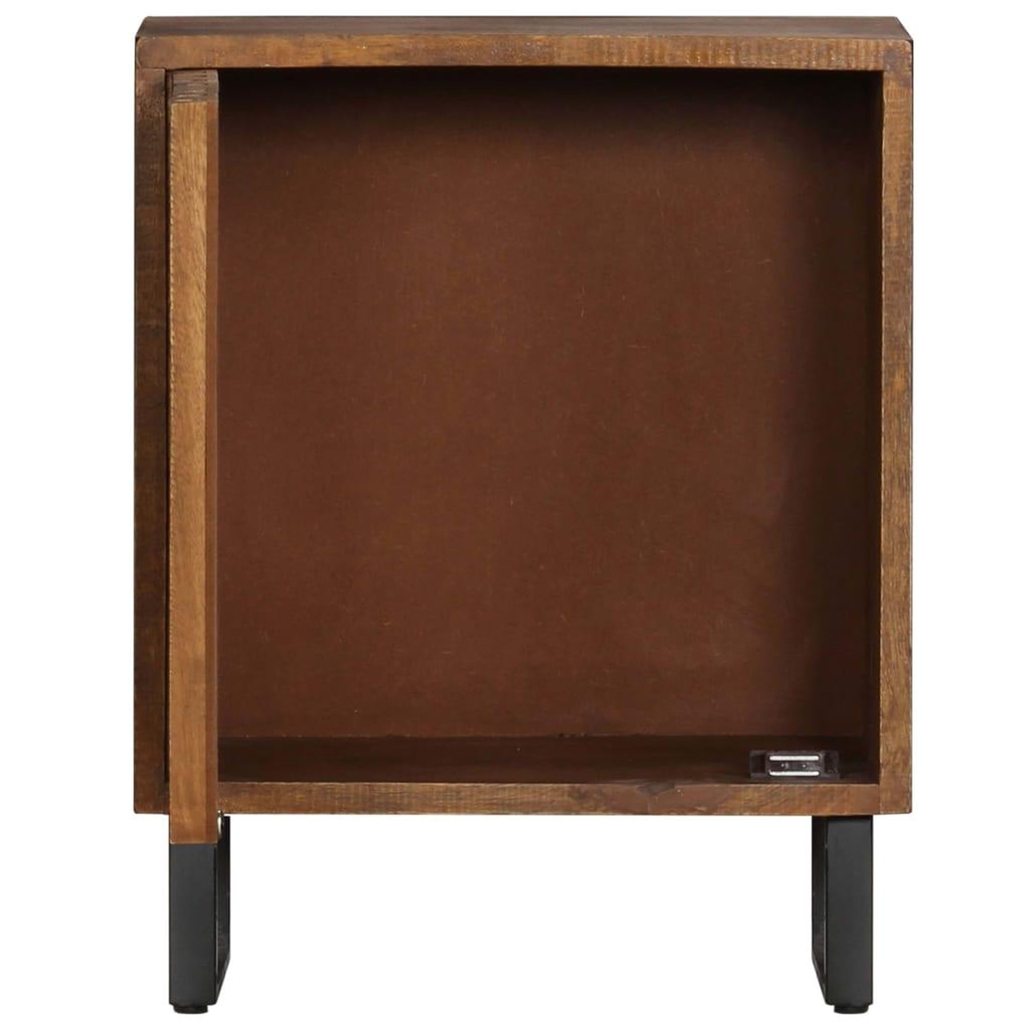 Voir la diapositive 4 : VIDAXL Table de chevet 40x30x50 cm bois de manguier massif