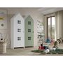 Voir la diapositive 3 : Paris Prix Pack - 2 Armoires Enfant  Casami Bruges  171cm Vert & Blanc